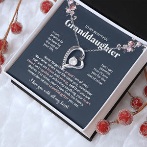 Granddaughter Brave & Strong, Forever Love Necklace, Perfect Gift For Granddaughter