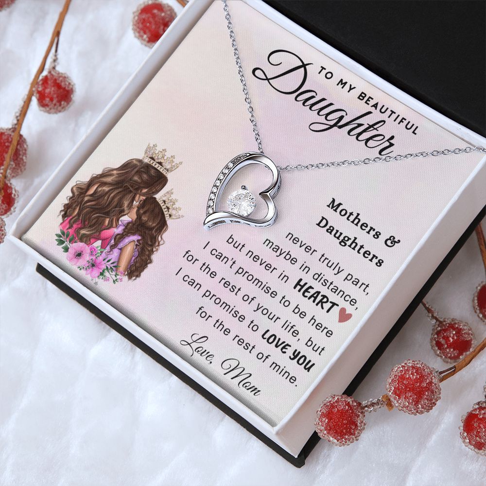 To My Beautiful Daughter From Mom | Proud Of You | Forever Love Necklace