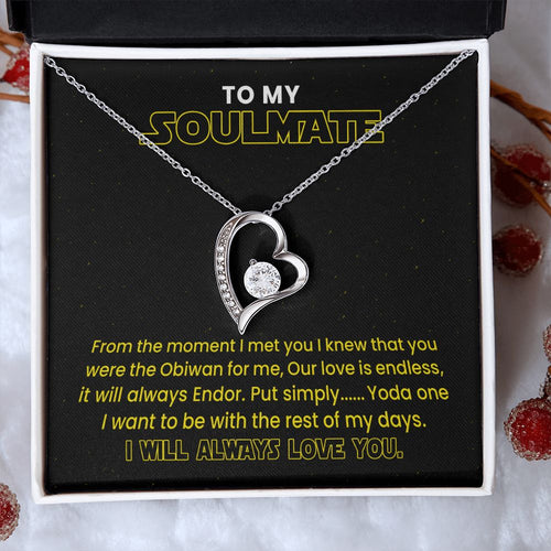 Best Necklace for Soulmate - I Will Always Love You Endless Love - Forever Love Necklace, Wife Necklace
