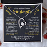 Soulmate You Complete Me, Forever Love Necklace, Valentine's Day Gift For Her