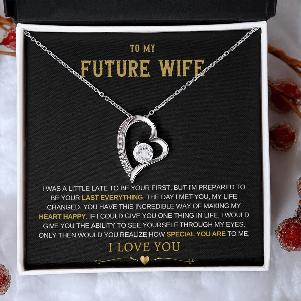 Future Wife Forever Love Necklace - Heart Happy