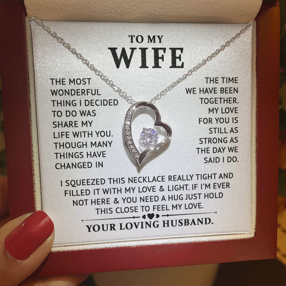 To My Wife - Feel My Lolve - Forever Love Necklace