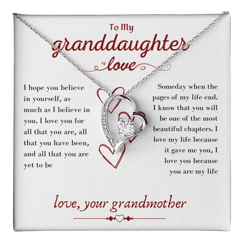 A Beautiful Forever Love Necklace Gift From Grandmother To Granddaughter