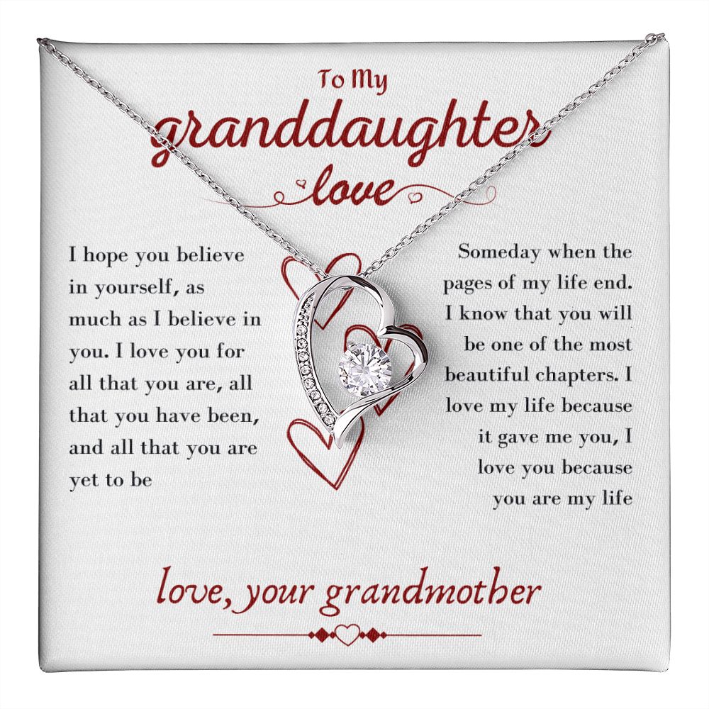 A Beautiful Forever Love Necklace Gift From Grandmother To Granddaughter