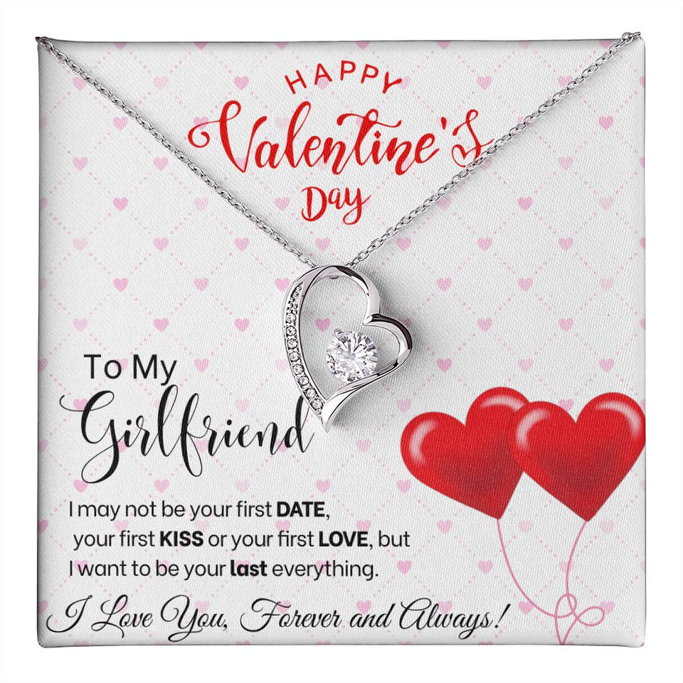 To My Girlfriend - Forever Love Necklace - Red Balloons Gift For Mom, necklace For Wife, Gift For Mother's Day