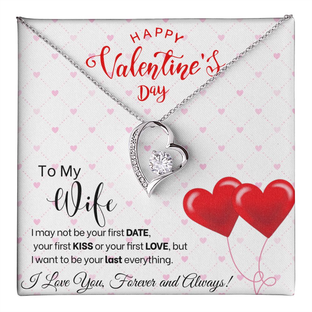 To My Wife - Forever Love Necklace - Red Balloons Gift For Mom, necklace For Wife, Gift For Mother's Day