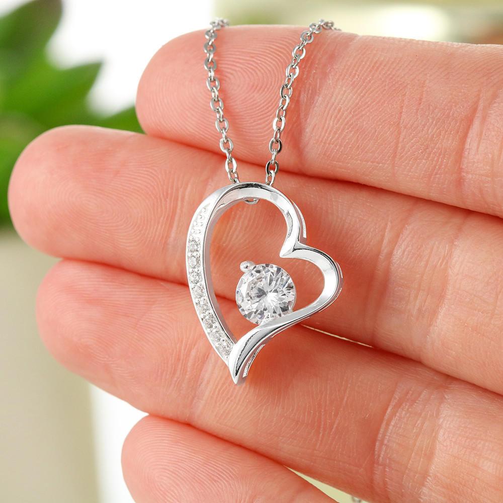 Namashops - Forever Love Necklace - To My Wife - Last Everything - Butterfly, Gift For Wife, For Mom, Gift For Christmas, Birthday