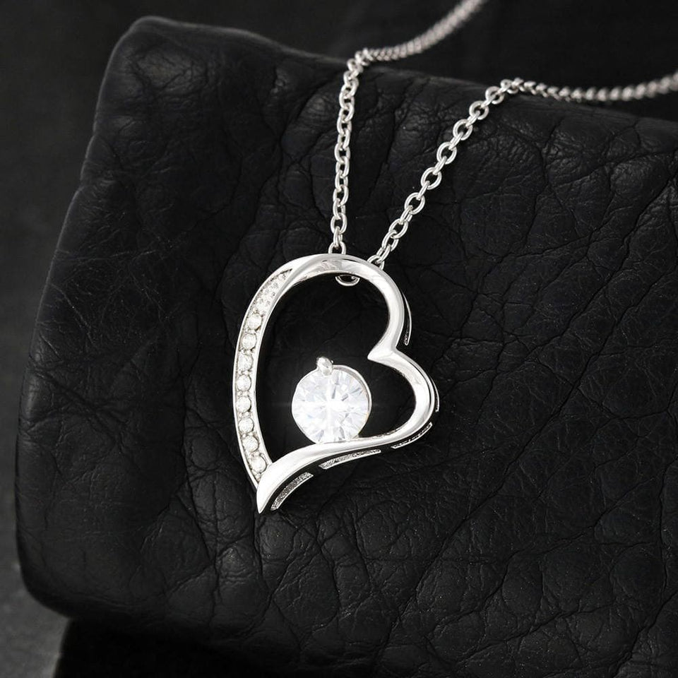 To My Granddaughter from Grandma Valentine's Day Forever Love Necklace