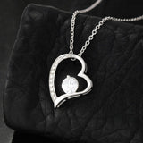 To My Granddaughter from Grandma Valentine's Day Forever Love Necklace