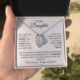 To Our Daughter Forever Love Necklace from Mom & Dad, Dad Gift for her, Mom Gift for Daughter