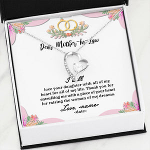 All Of My Life - For Mother Of The Bride Forever Love Necklace