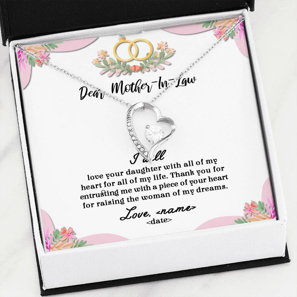 All Of My Life - For Mother Of The Bride Forever Love Necklace
