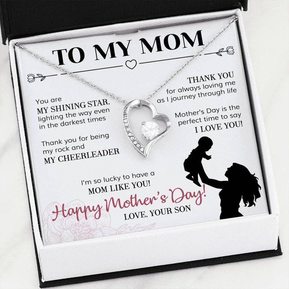 Forever Love Necklace - To My Mom - Forever Love - Thank you Gift For Wife For Mom Gift For