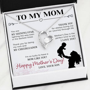 Namashops - Forever Love Necklace - To My Mom - Forever Love - Thank you, Gift For Wife, For Mom, Gift For Christmas, Birthday