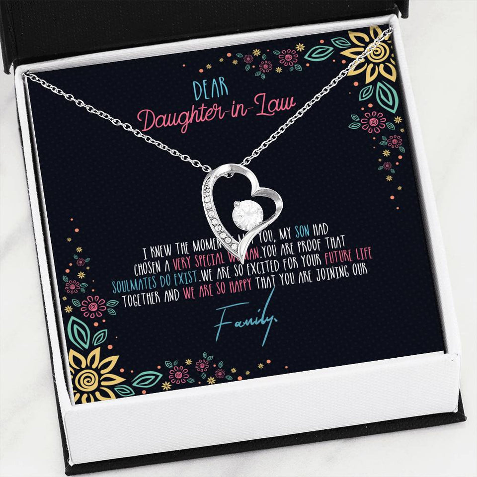 Soulmates Do Exist - Gift For Daughter in Law Forever Love Necklace
