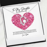 To My Daughter from Dad Valentine's Day Forever Love Necklace