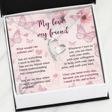 Namashops - Forever Love Necklace - To My Girlfriend - Forever Love - I Love You More Every Day, Gift For Wife, For Mom, Gift For Christmas, Birthday