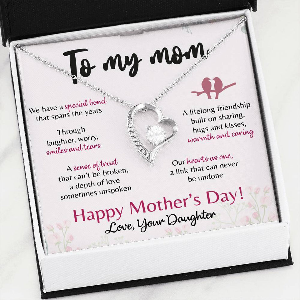 Forever Love Necklace - To My Mom - Forever Love - We Have a Special bond Gift For Wife For Mom Gift For