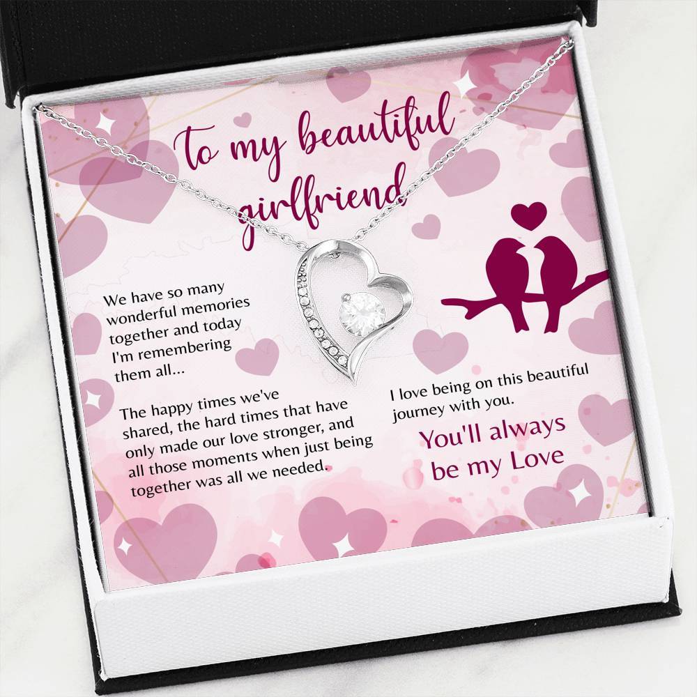 Namashops - Forever Love Necklace - To My Girlfriend - Forever Love - You'll Always Be My Love, Gift For Wife, For Mom, Gift For Christmas, Birthday