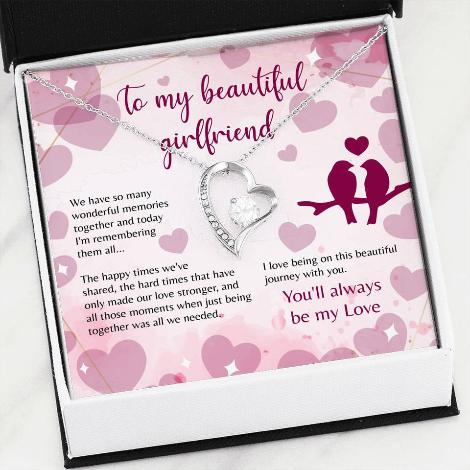 Namashops - Forever Love Necklace - To My Girlfriend - Forever Love - You'll Always Be My Love, Gift For Wife, For Mom, Gift For Christmas, Birthday