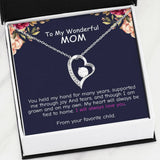 My Heart Will Always Tied To Home - To My Wonderful Mom Forever Love Necklace