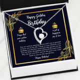 Happy Golden Birthday - Birthday Gift Forever Love Necklace