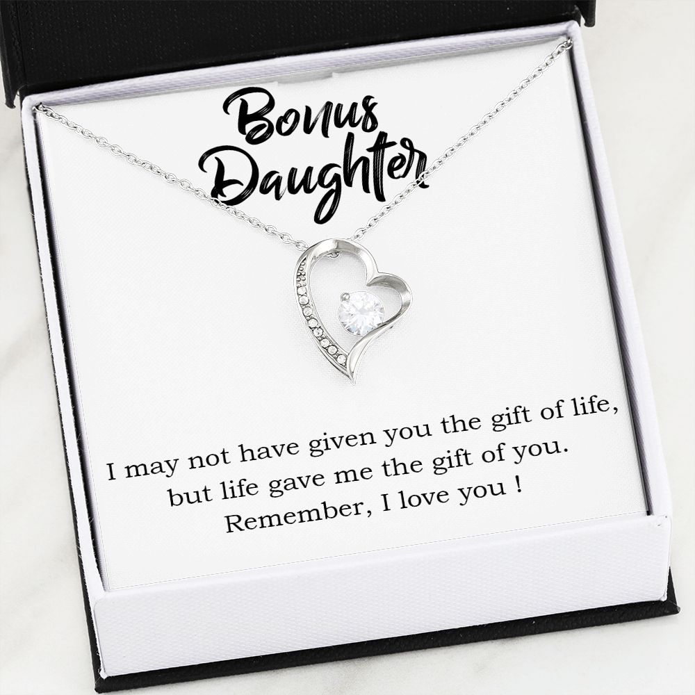 Stepdaughter Forever Love Heart Necklace