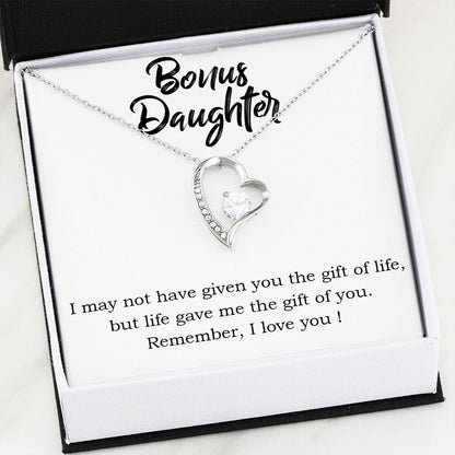 Stepdaughter Forever Love Heart Necklace
