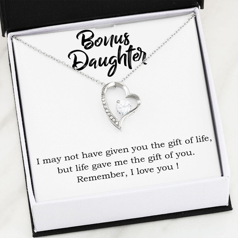 Stepdaughter Forever Love Heart Necklace