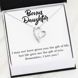 Stepdaughter Forever Love Heart Necklace