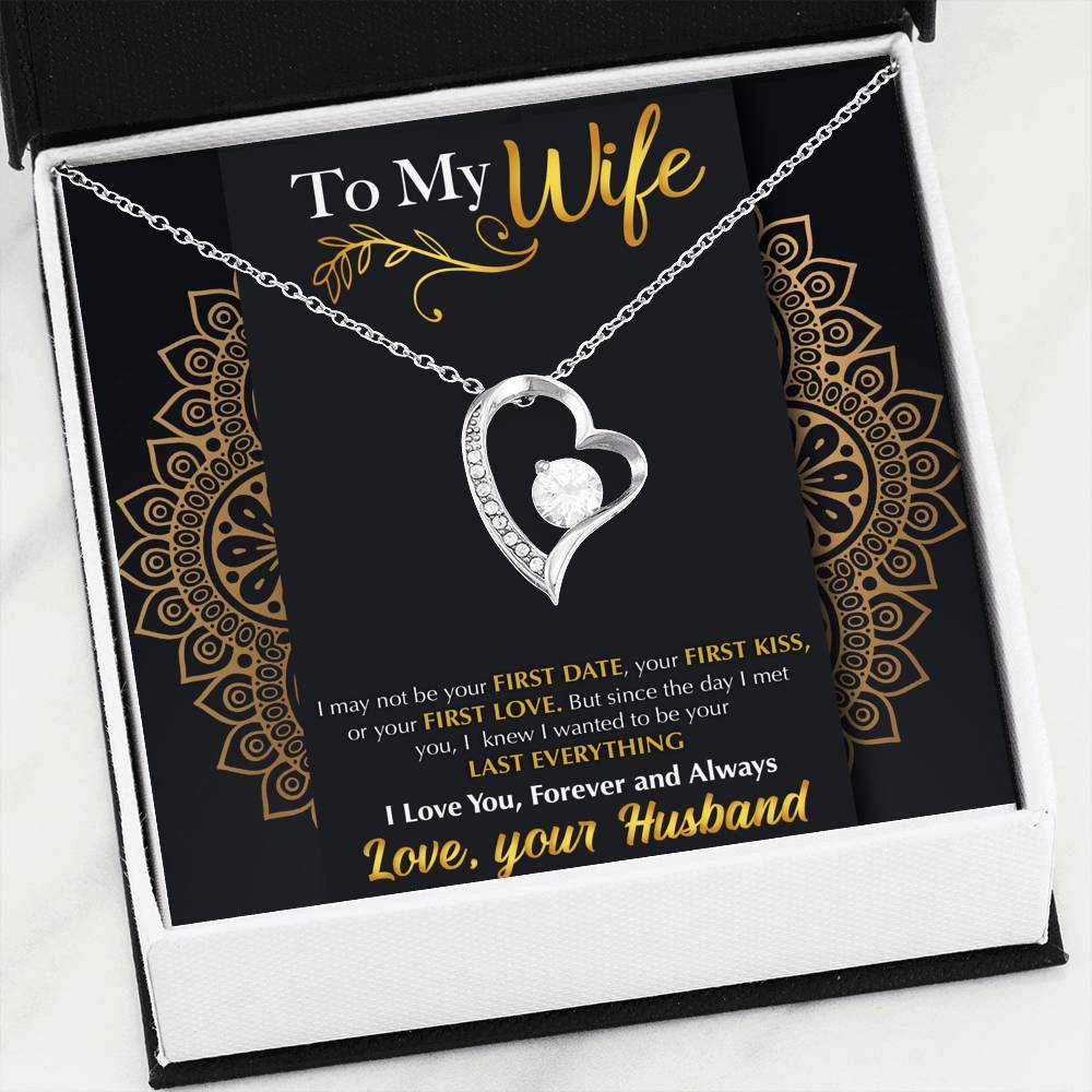 Namashops - Forever Love Necklace - To My Wife - Last Everything - Shine, Gift For Wife, For Mom, Gift For Christmas, Birthday