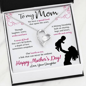 Namashops - Forever Love Necklace - To My Mom - Forever Love - Our Heart as One, Gift For Wife, For Mom, Gift For Christmas, Birthday