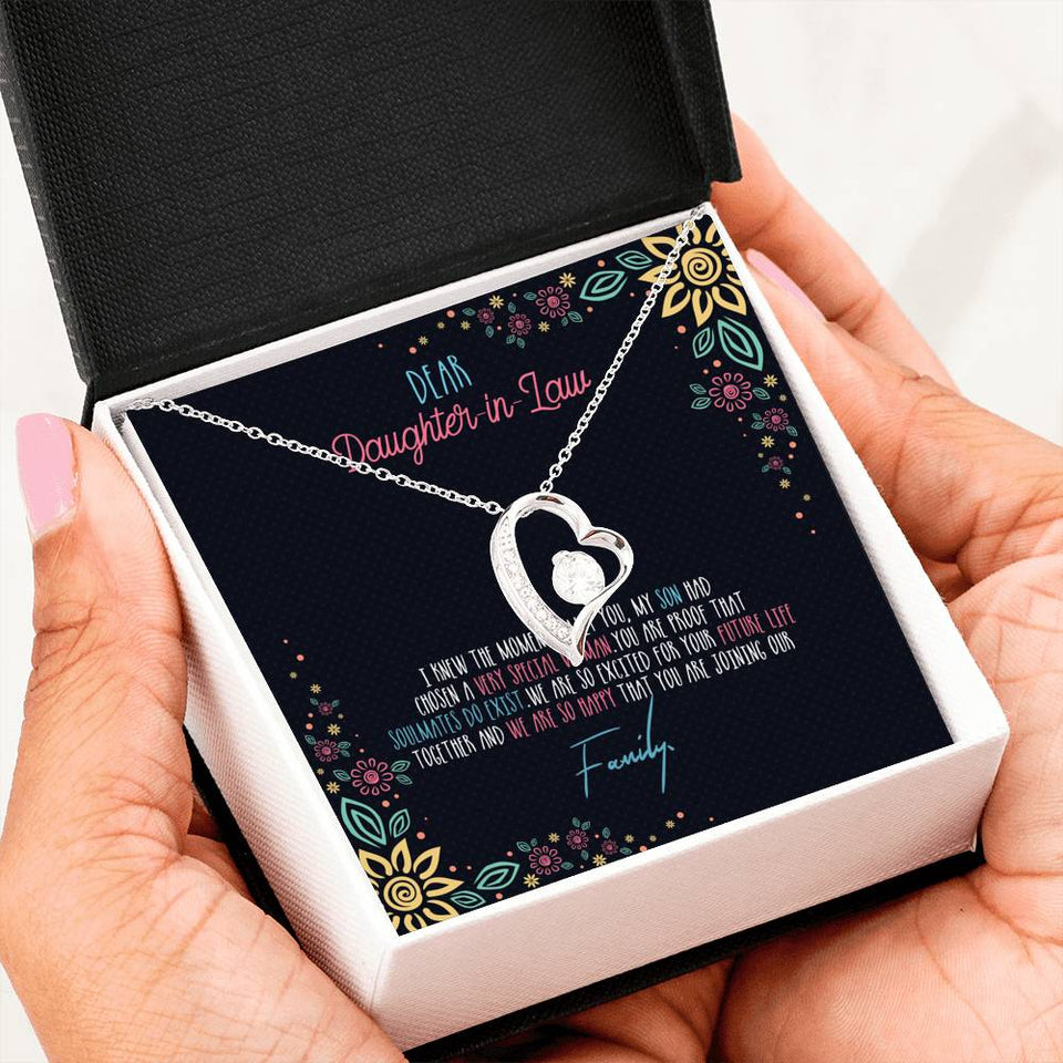 Soulmates Do Exist - Gift For Daughter in Law Forever Love Necklace