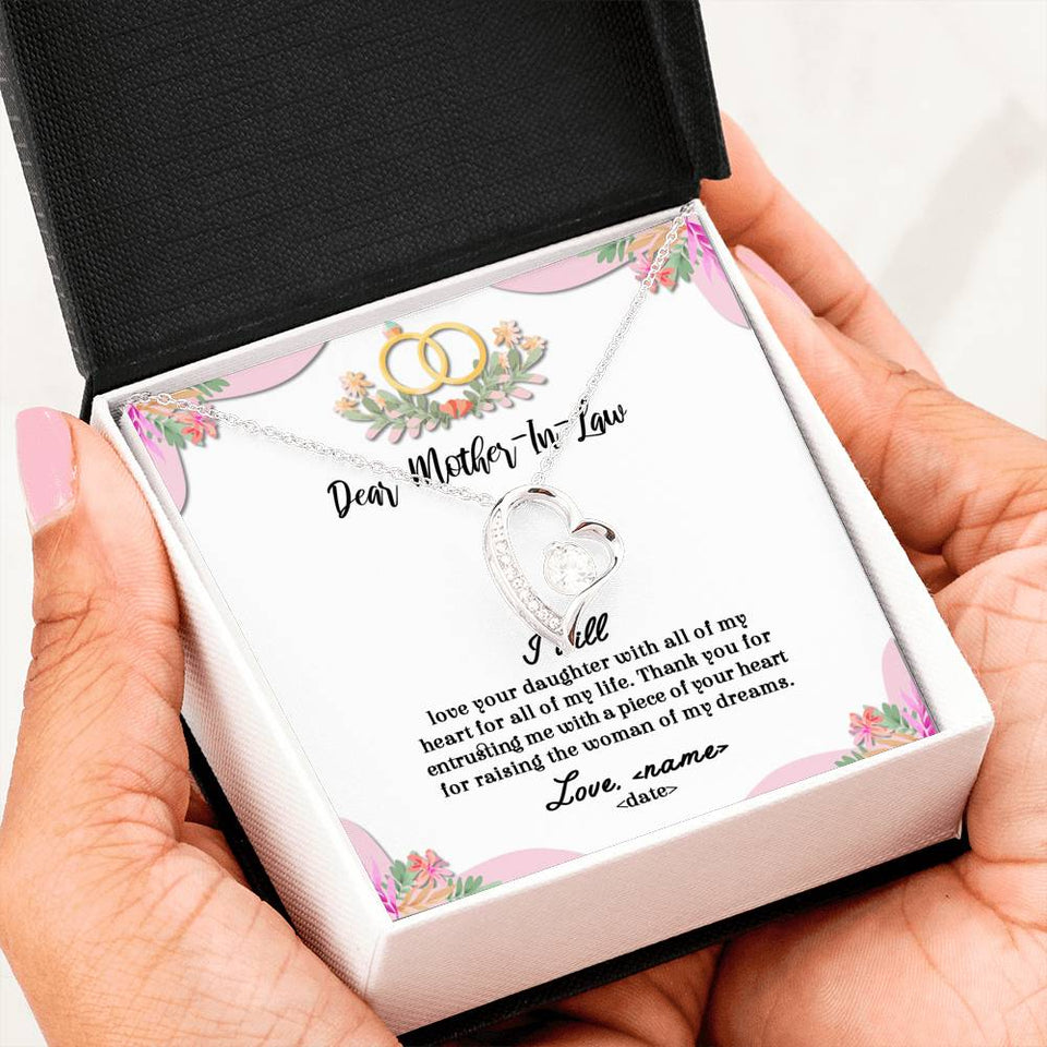 All Of My Life - For Mother Of The Bride Forever Love Necklace