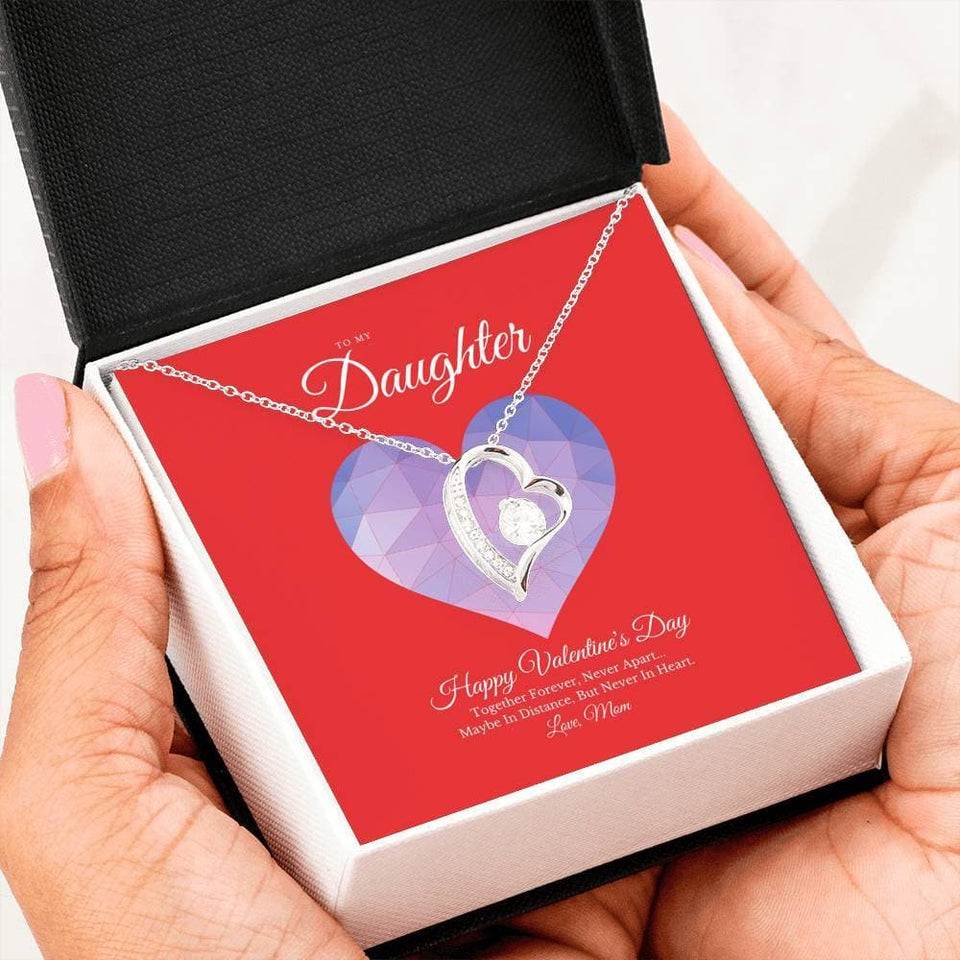 To My Daughter from Mom Valentine's Day Forever Love Necklace