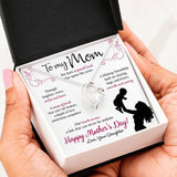 Forever Love Necklace - To My Mom - Forever Love - Our Heart as One Gift For Wife For Mom Gift For