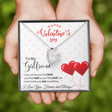 To My Girlfriend - Forever Love Necklace - Red Balloons Gift For Mom, necklace For Wife, Gift For Mother's Day