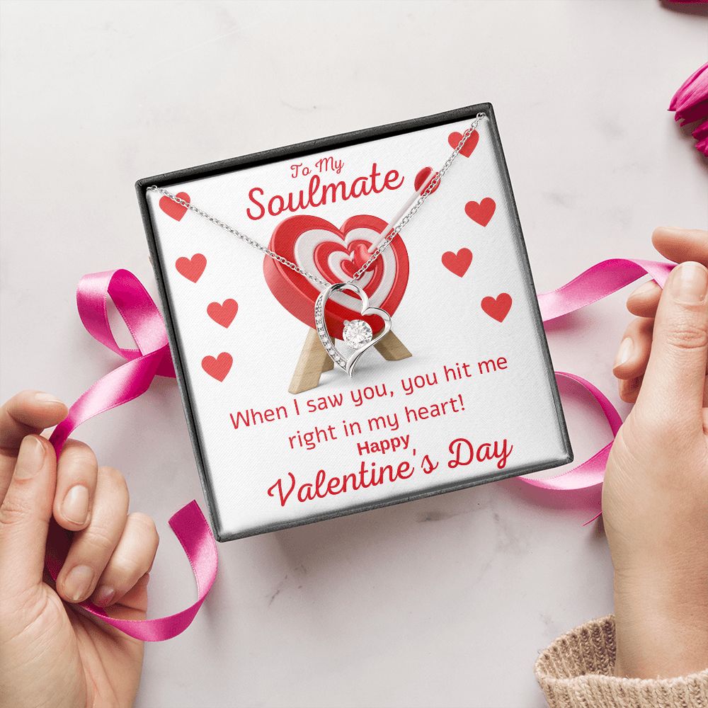 A  Forever Love Necklace To Happy Valentine's Day For Your Soulmate
