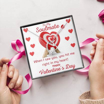 A  Forever Love Necklace To Happy Valentine's Day For Your Soulmate