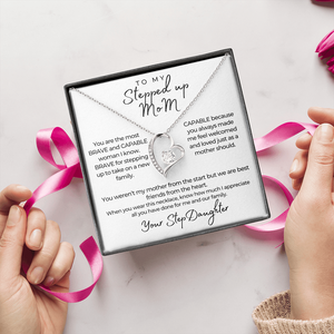 Forever Love Necklace, Gorgeous Necklace for StepMom from StepDaughter, Gift For Step Mom