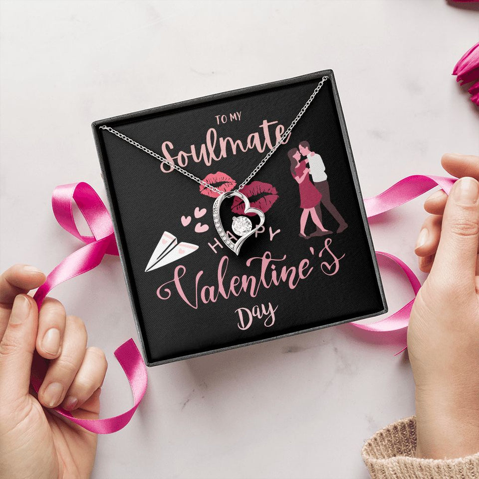 To My Soulmate Forever Love Necklace For Happy Valentine's Day