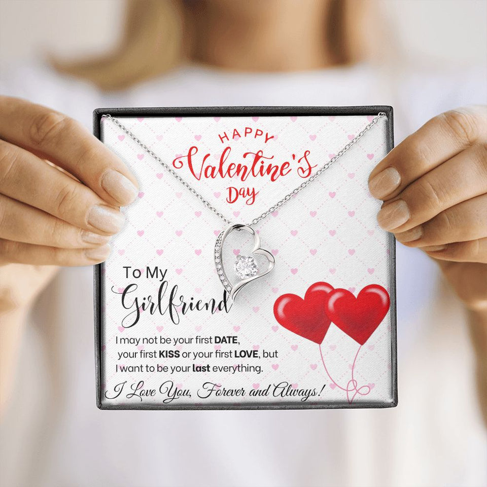 To My Girlfriend - Forever Love Necklace - Red Balloons Gift For Mom, necklace For Wife, Gift For Mother's Day