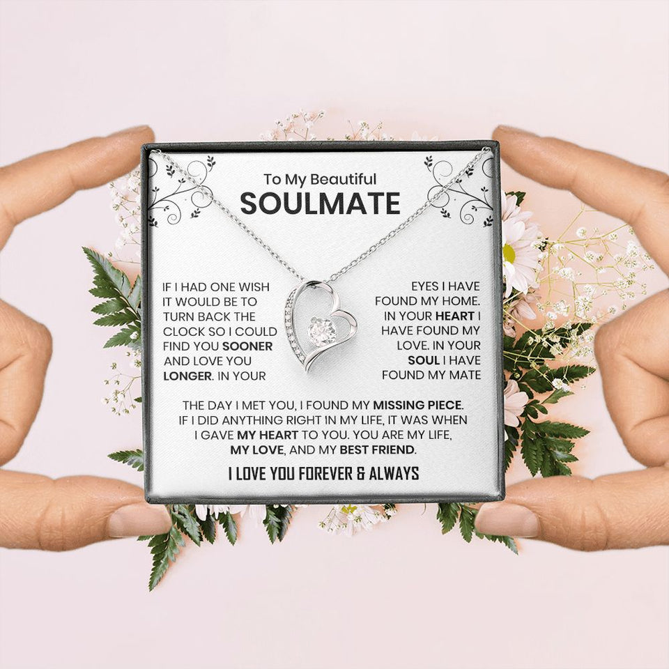 To My Beautiful Soulmate | If I Had One Wish | Forever Love Necklace