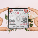 To My Wife | I Choose You | Forever Love Necklace | Romantic Gift for Wife