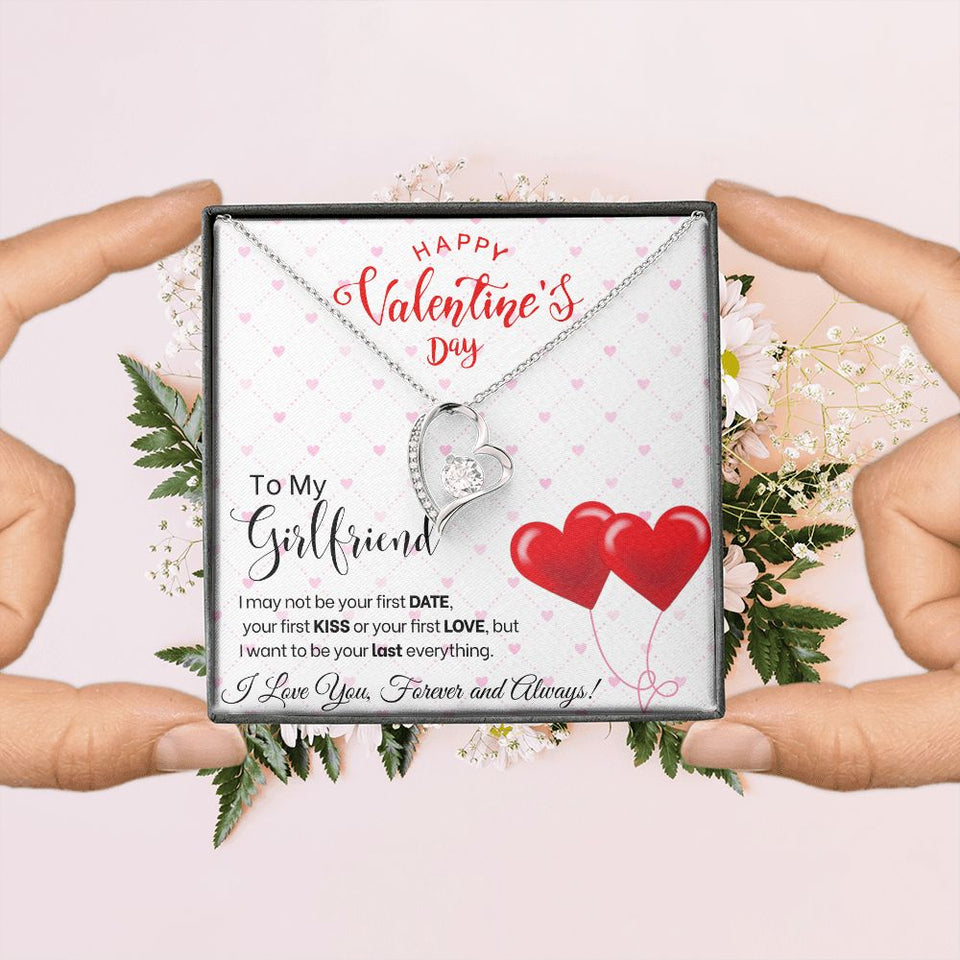 To My Girlfriend - Forever Love Necklace - Red Balloons Gift For Mom, necklace For Wife, Gift For Mother's Day