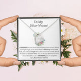 To My Best Friend - Forever Love Necklace - Partner in Crime Gift For Mom, necklace For Wife, Gift For Mother's Day
