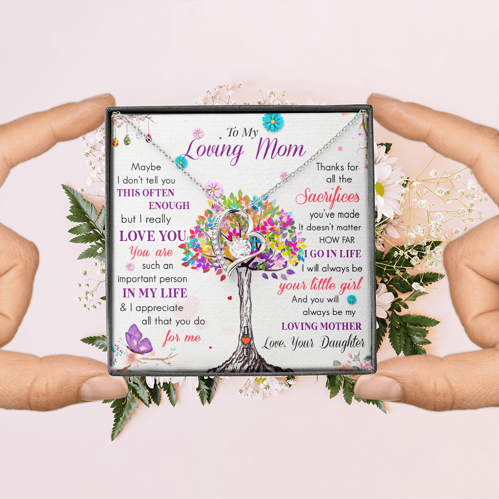 To My Loving Mom | Important Person In My Life | Forever Love Necklace