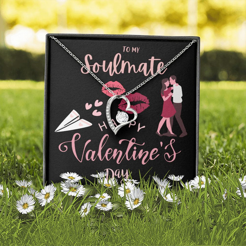 To My Soulmate Forever Love Necklace For Happy Valentine's Day