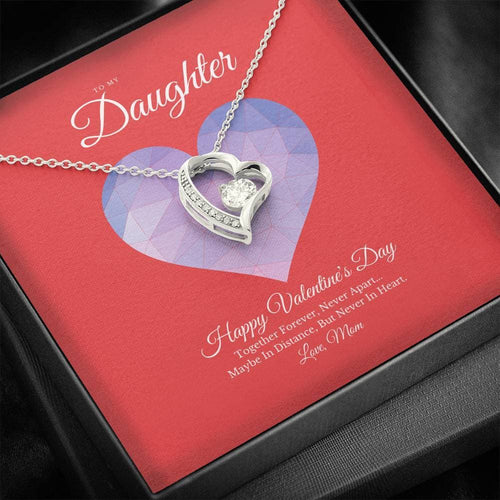 To My Daughter from Mom Valentine's Day Forever Love Necklace