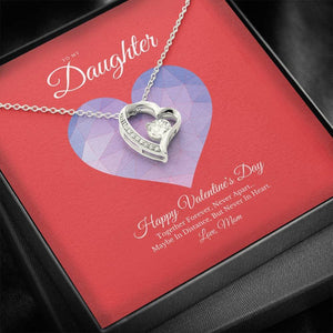To My Daughter from Mom Valentine's Day Forever Love Necklace